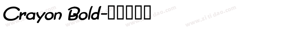 Crayon Bold字体转换
